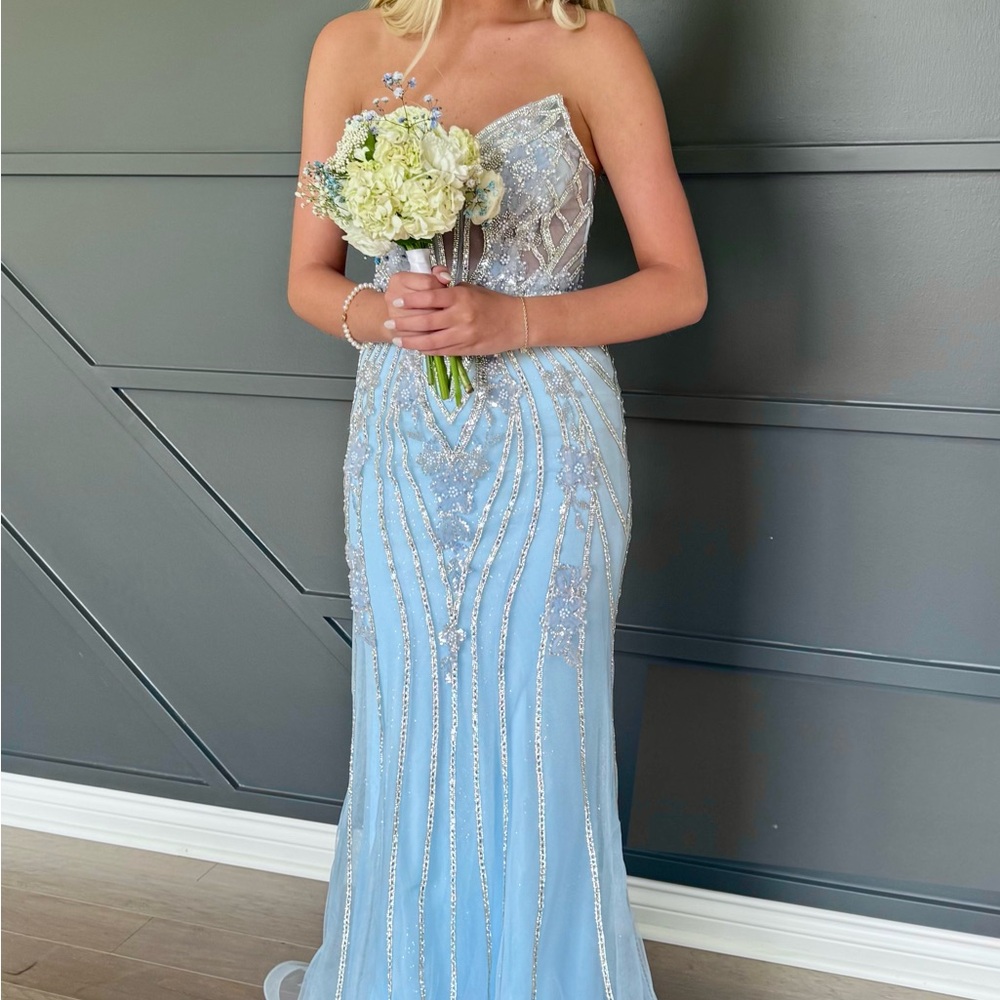 Beautiful beaded prom dress